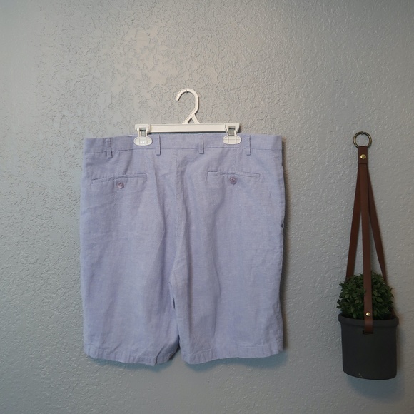 BRITCHES BY SAMTEX MEN'S BLUE DRESS SHORTS {38} - Picture 3 of 6